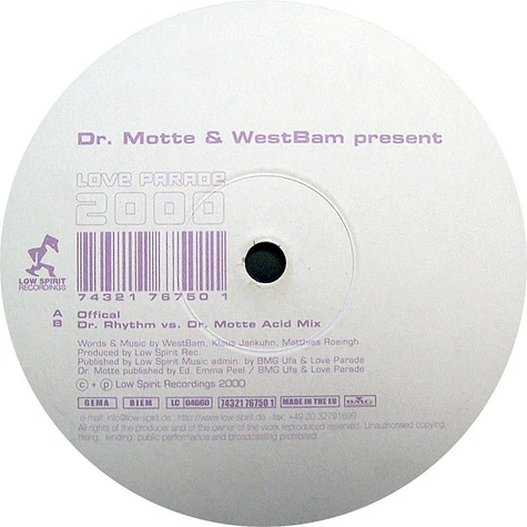 Dr. Motte & WestBam - Love Parade 2000