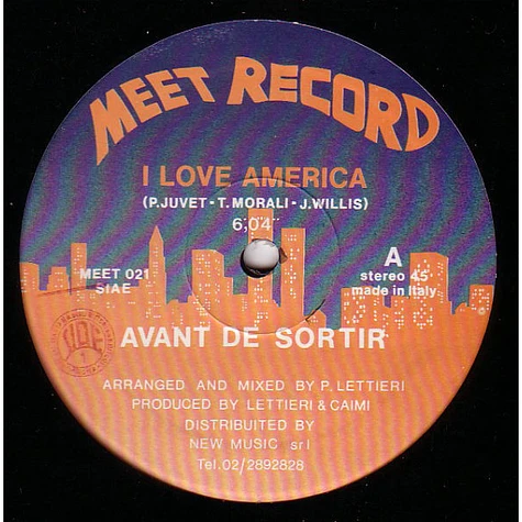 Avant De Sortir - I Love America