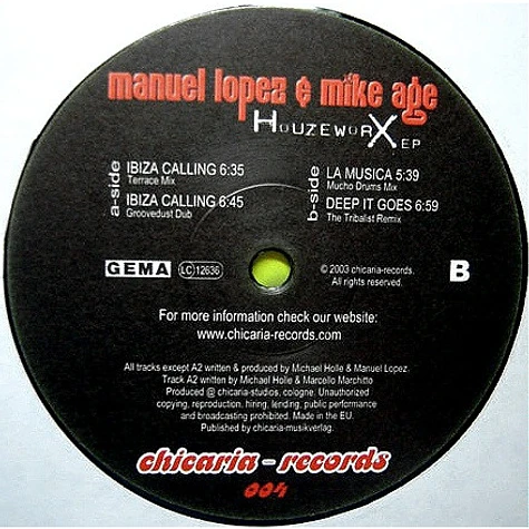 Manuel Lopez & Mike Age - Houzeworx EP