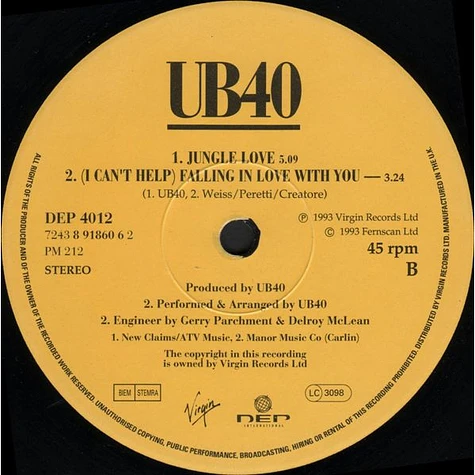 UB40 - (I Can't Help) Falling In Love With You