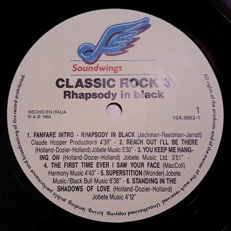 The London Symphony Orchestra - Classic Rock 3 - Rhapsody In Black