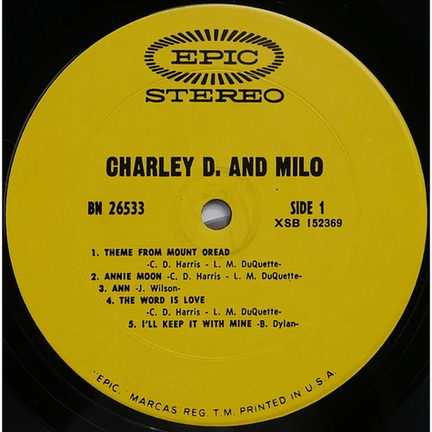 Charley D. And Milo - Charley D. And Milo