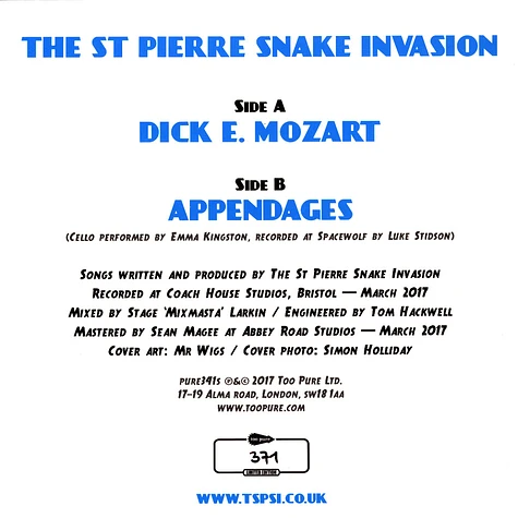 The St Pierre Snake Invasion - Dick E Mozart