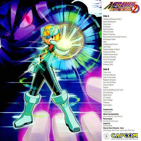 Akari Kaida - OST Mega Man Battle Network Volume 2 Blue Vinyl Edition