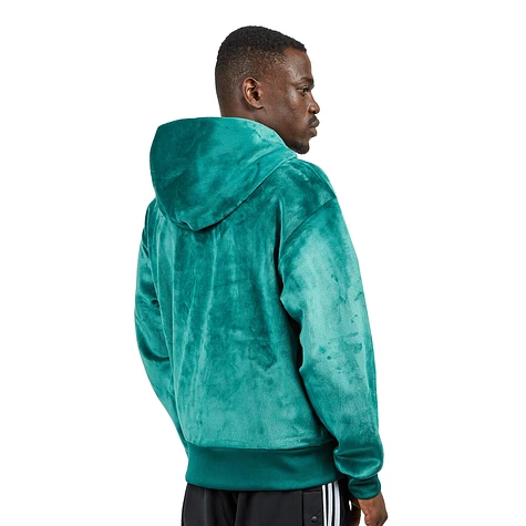 Green velvet adidas on sale hoodie