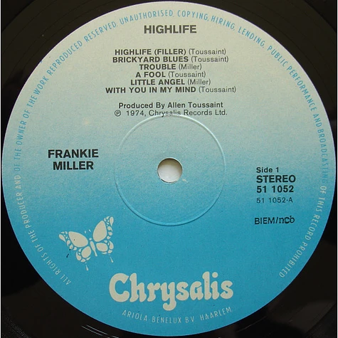 Frankie Miller - High Life