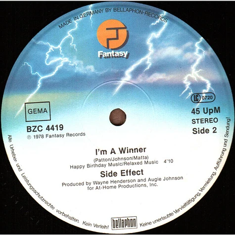 Side Effect - Disco Junction / I'm A Winner