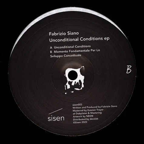 Fabrizio Siano - Unconditional Conditions EP