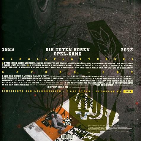 Die Toten Hosen - Opel-Gang 1983 - 2023: Die 40 Jahre-Jubiläumsedition Limitiert & Nummeriert