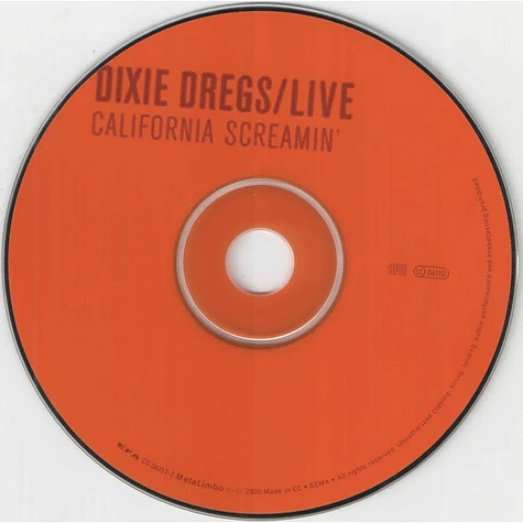 Dixie Dregs - Live - California Screamin'