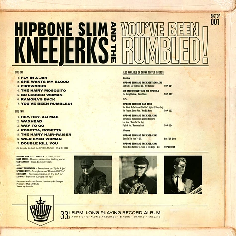 Hipbone Slim & The Kneejerks - You've Been Rumbled