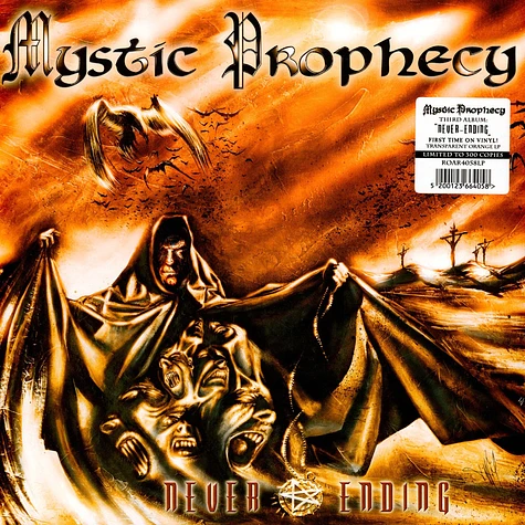 Mystic Prophecy - Never Ending Limited Gold Vinyl Edition