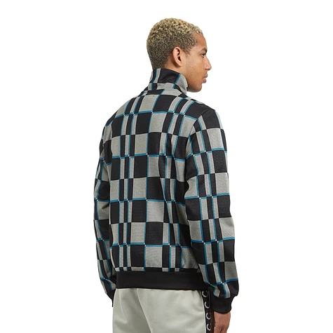 Fred Perry - Glitch Graphic Track Jacket (Black) | HHV