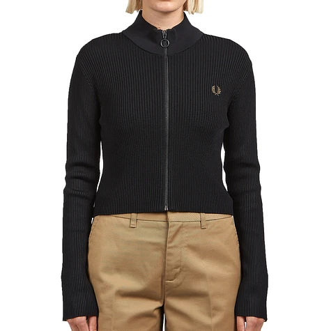 Fred Perry - Ribbed Zip Through Jumper