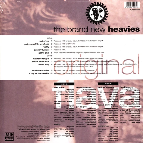 The Brand New Heavies - Original Flava White Vinyl Edition