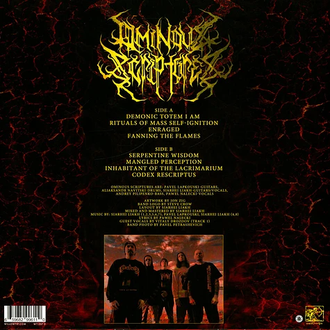 Ominous Scriptures - Rituals Of Mass Self-Ignition Colored Vinyl Edition Red