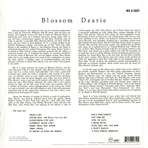 Blossom Dearie - Blossom Dearie Verve By Request