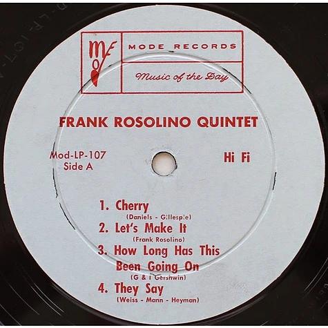 Frank Rosolino Quintet - Frank Rosolino Quintet