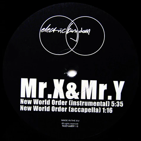 Mr. X & Mr. Y - New World Order