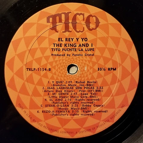 Tito Puente y La Lupe - The King And I / El Rey Y Yo