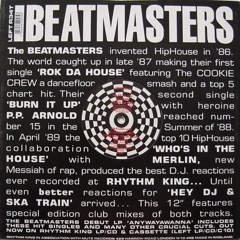 The Beatmasters With Betty Boo - Hey DJ / I Can't Dance To That Music You're Playing / Ska Train