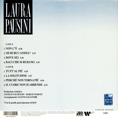 Pausini, Laura - Laura Pausini - LTD Blue Vinyl