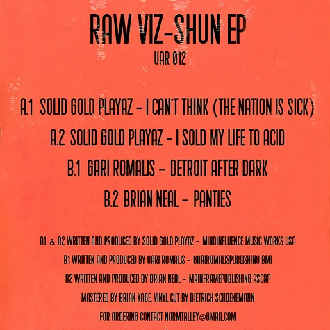 Solid Gold Playaz - Raw Viz Shun EP
