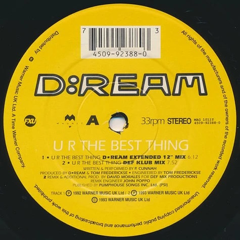 D:Ream - U R The Best Thing