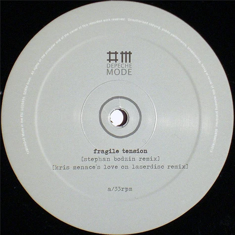 Depeche Mode - Fragile Tension / Hole To Feed