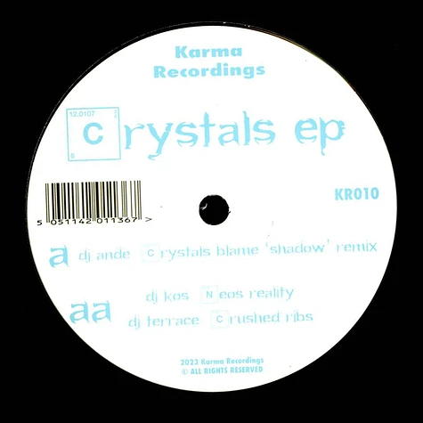 V.A. - Crystals EP White & Blue Marbled Vinyl Edition