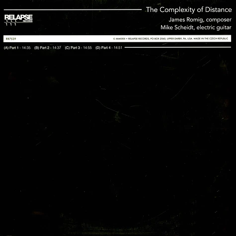 James And Mike Scheidt Romig - Complexity Of Distance