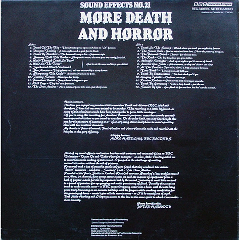 Mike Harding / Peter Harwood - More Death & Horror