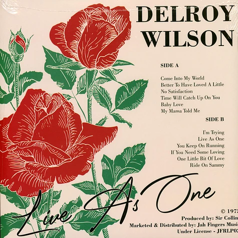 Delroy Wilson - Live As One