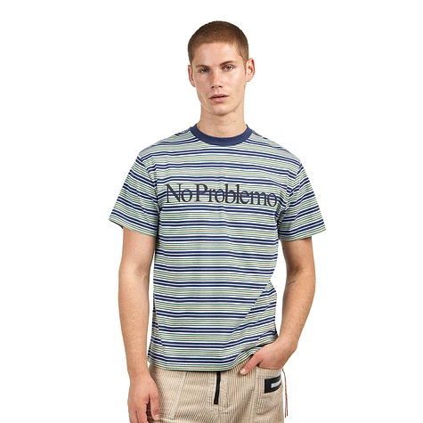 Aries - Stripe No Problemo SS Tee (Blue Multi) | HHV