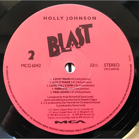 Holly Johnson - Blast