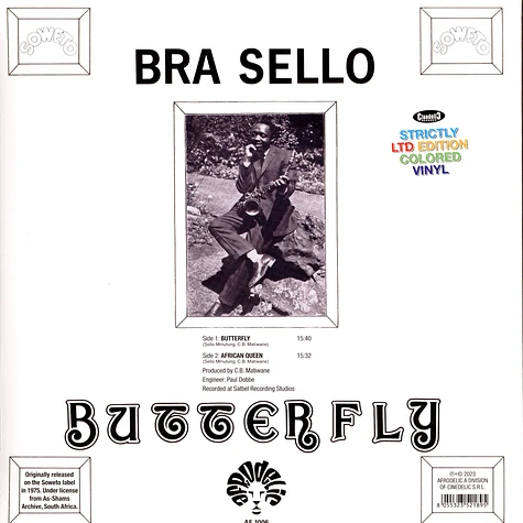 Bra Sello - Butterfly HHV Summer Of Jazz Exclusive Clear Vinyl Edition