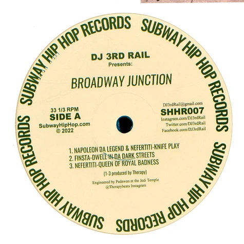 DJ 3rd Rail - Broadway Junction Station Blue Vinyl Edition