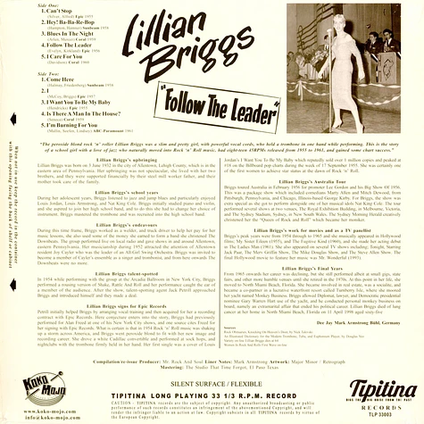 Lillian Briggs - Follow The Leader Limited Edition