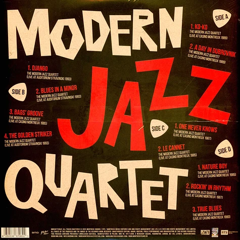 Modern Jazz Quartet - Modern Jazz Quartet:The Montreux Years