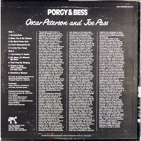 Oscar Peterson And Joe Pass - Porgy & Bess