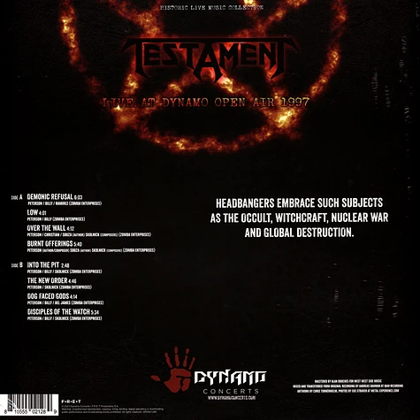Testament - Live At Dynamo Open Air 1997