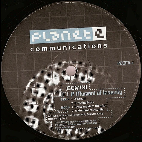Gemini - A Moment Of Insanity
