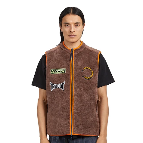 Good Morning Tapes - Reversible Polar Fleece Zip Thru Vest