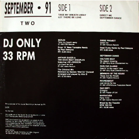 V.A. - September 91 - Two