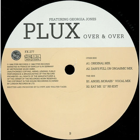 Plux Featuring Georgia Jones - Over & Over