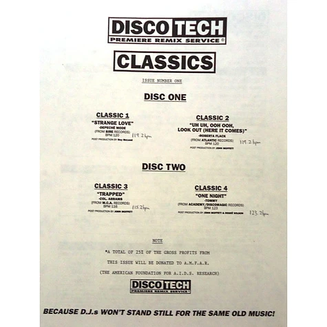V.A. - DiscoTech Classics 01