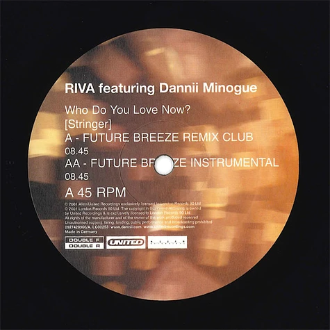 Riva featuring Dannii Minogue - Who Do You Love Now? (Stringer)