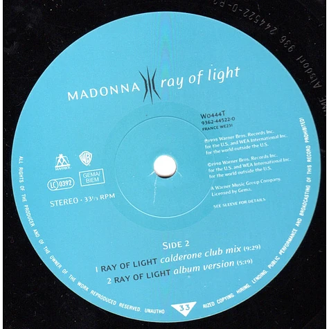 Madonna - Ray Of Light