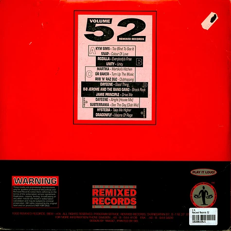 V.A. - Remixed Records 52