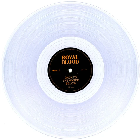Royal Blood - Back To The Water Below Indie Exclusive Clear Vinyl Edition
